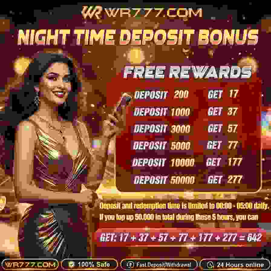 WR777 Game Login Page Interface