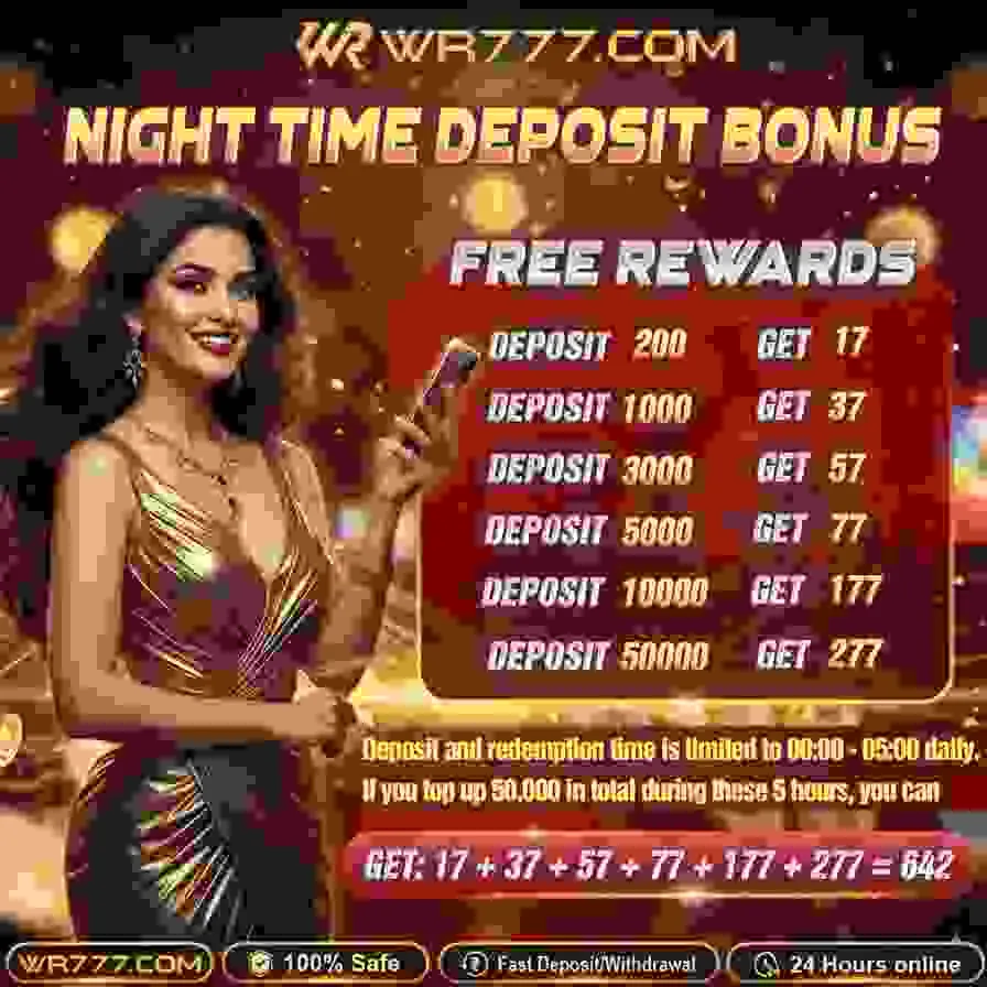 WR777 Game Login Page Interface
